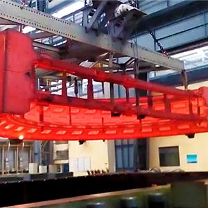 Φ11米開(kāi)式大齒輪淬火